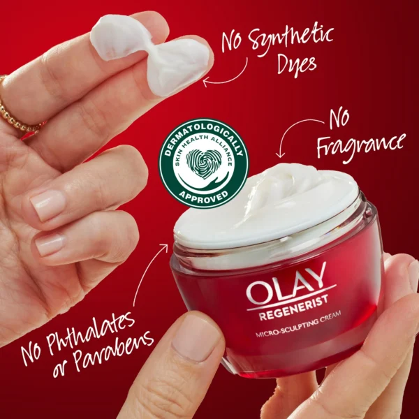 Olay Regenerist Micro-Sculpting Cream – Advanced Anti-Aging Face Moisturizer for Firm, Hydrated Skin - Image 2
