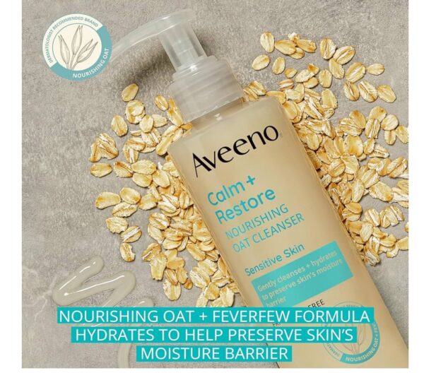 Aveeno Calm + Restore Triple Oat Hydrating Face Serum – Soothing & Strengthening Serum for Sensitive Skin - Image 3