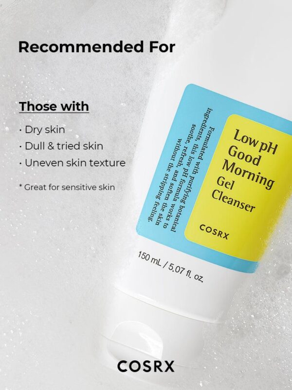 COSRX Low pH Good Morning Gel Cleanser – Gentle Daily Face Wash for Balanced, Clear Skin - Image 4