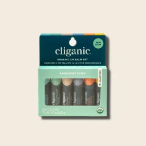 Cliganic Organic Lip Balm Set – 6 Assorted Flavors | 100% Natural Lip Care for Dry & Cracked Lips