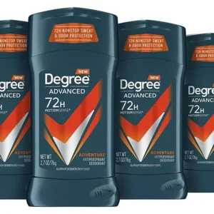 Degree Men Antiperspirant Deodorant – Adventure Freshness & Odor Protection, 72-Hour Sweat Defense, MotionSense Technology, 2.7 oz Stick