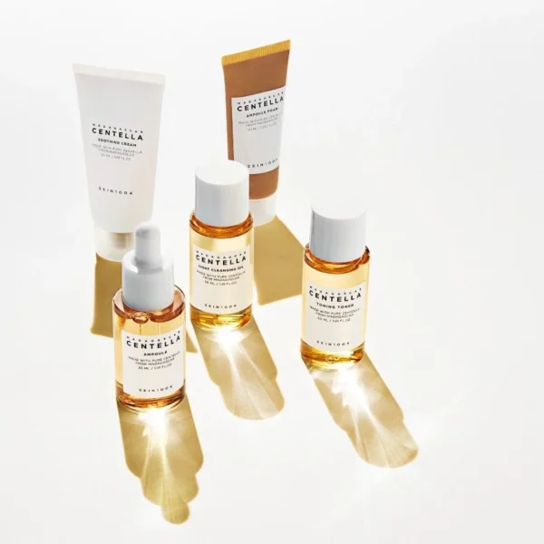 SKIN1004 Madagascar Centella Travel Kit – 5-Piece Set for Sensitive Skin (Toner, Ampoule, Soothing Cream, Cleansing Oil & Ampoule Foam) - Image 5