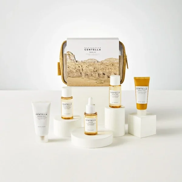 SKIN1004 Madagascar Centella Travel Kit – 5-Piece Set for Sensitive Skin (Toner, Ampoule, Soothing Cream, Cleansing Oil & Ampoule Foam) - Image 3