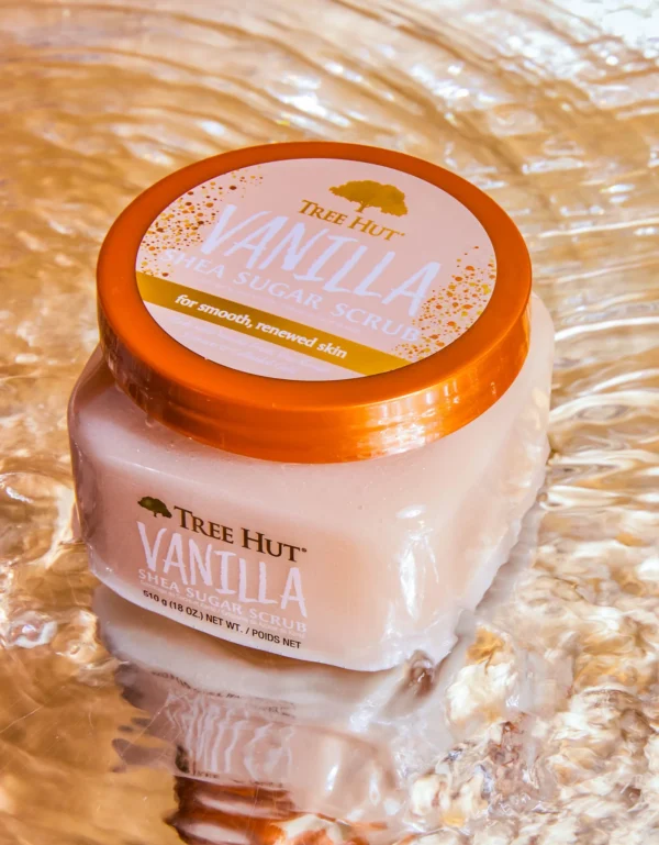 Tree Hut Vanilla Shea Sugar Body Scrub – Exfoliating & Hydrating Scrub for Soft, Glowing Skin - Image 7